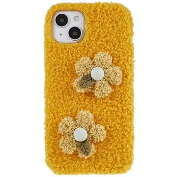 Fluffy Flower Series iPhone 14 Plus TPU Case - Yellow