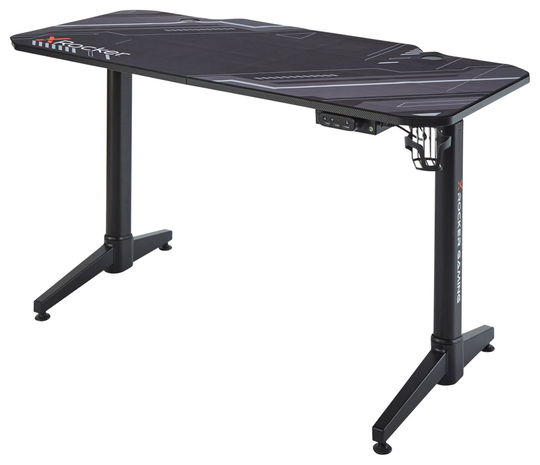 X Rocker Stratos Adjustable Office Desk - Black