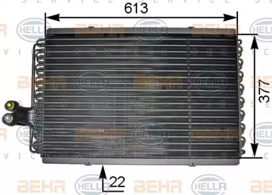 Condenser Air Conditioning 8FC351301-461 by Hella
