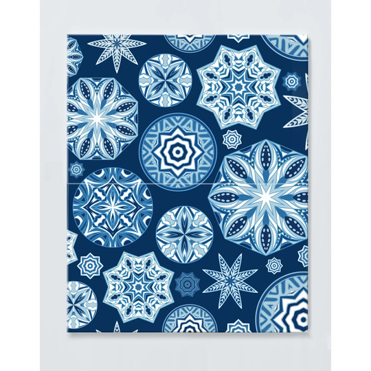 Circles Motif Magnetic Wall Mounted Cork Board