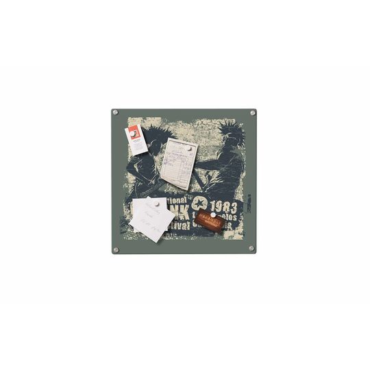Punk Rock Magnetic Wall Mounted Photo Memo Board