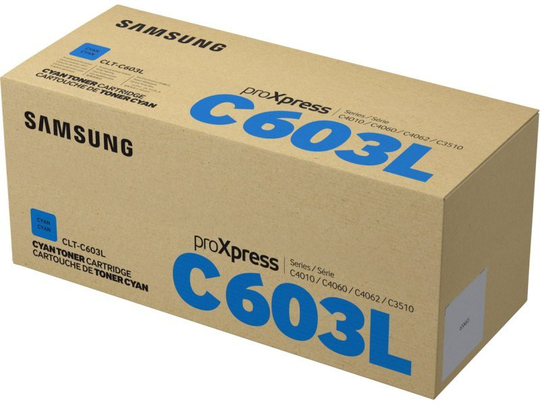 Samsung CLT-C603L Cyan Original Toner Cartridge - High Yield 10000 Pages - SU080A