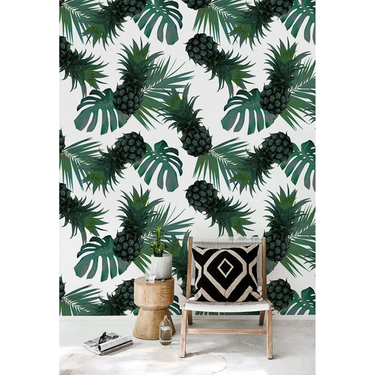Larkson Pineapple Leaves Pineapple Wallpaper