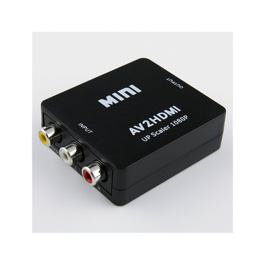 (Black) AV to HDMI Converter Mini HD Video Adapter