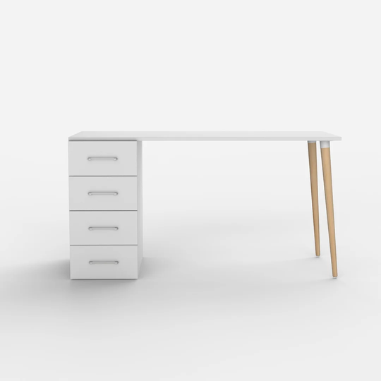 Studio Table With Sideboard 4 Drawers 1000*600 Top Oak