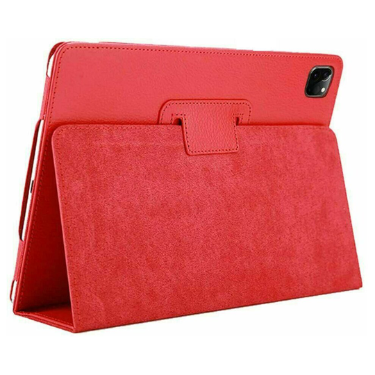 (Red) New Stylish Apple iPad Air 10.9" 2020 4th Generation Leather Flip Smart Case Stand Cover