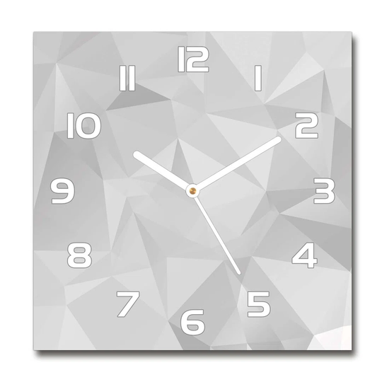 Abstraction Triangles Silent Wall Clock