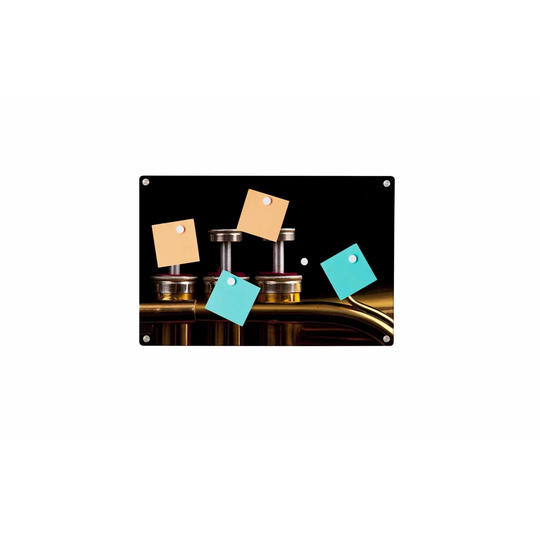 Trumpet Magnetic Wall Mounted Photo Memo Board