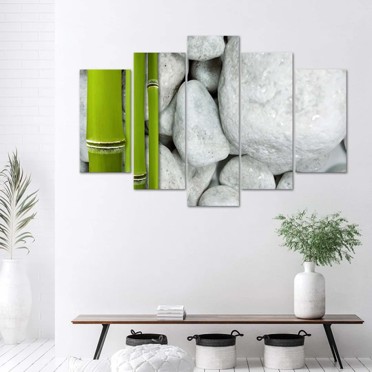 Canvas Print Zen Stones Bamboo Spa