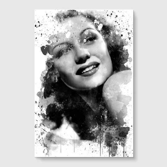 'Rita Hayworth' Graphic Art Print Poster