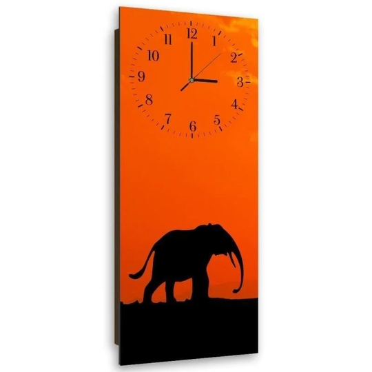 The Wandering Elephant Silent Wall Clock