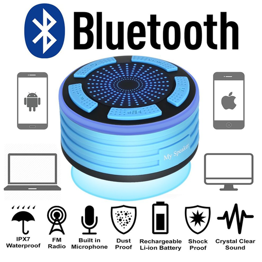 Bluetooth Portable Waterproof Shower Radio - bluetooth speaker