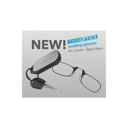 ThinOptics THO-24203 ThinOptics Keychain Case With Readers plus 2.5 - Black