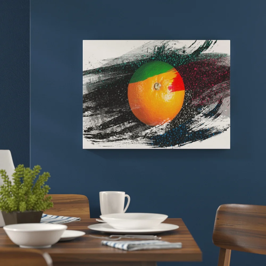 'Orange Fruit' Graphic Art Print Poster