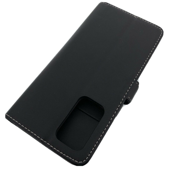 (Black) For Oppo A16 / Oppo A16s Phone Case, Cover, Flip Wallet, Folio, Leather /Gel