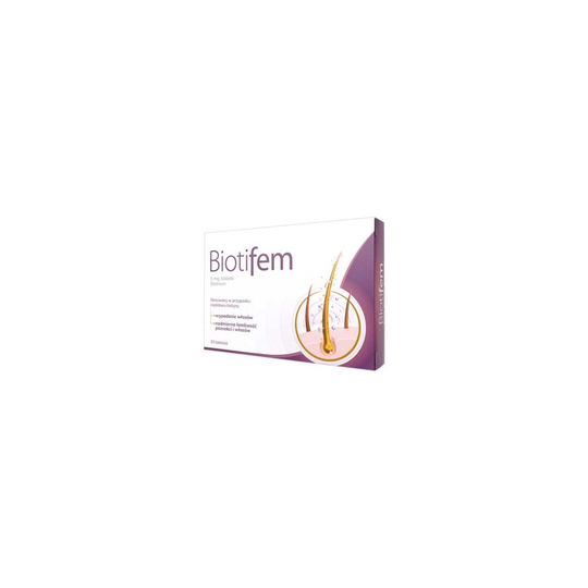 Biotifem 5 mg, 30 tablets, Biotebal, Biotyna Healthy Hair Growth