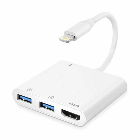 Lightning HDMI Cable USB 3.0 PD Camera AV Adapter ForiPhone SE XS XR 11Pro iPad