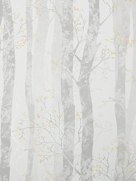 Sublime Dappled Trees Ochre Wallpaper
