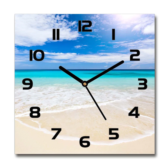 Hartina Tropical Beach Silent Wall Clock