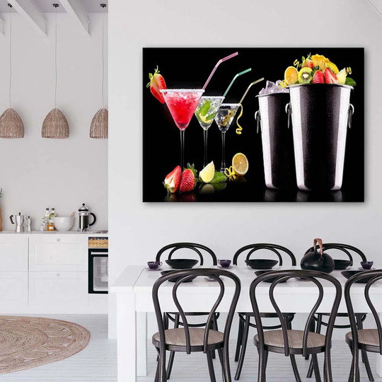 Canvas Print Tropical Drinks Cocktail