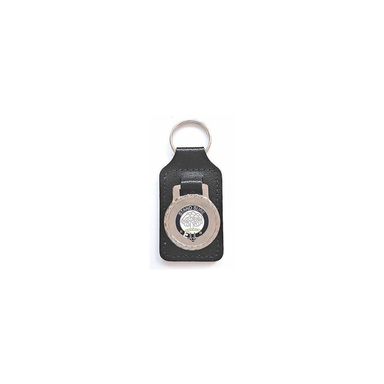 Anderson Scottish Clan Black Leather & Enamel Key Fob