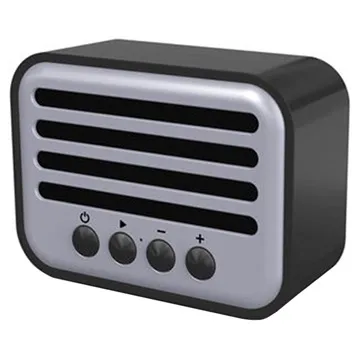 NewRixing NR-102 Retro Bluetooth Speaker - 5W - Black