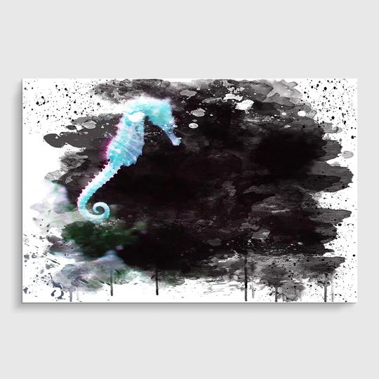 'Seahorse' Graphic Art Print Poster