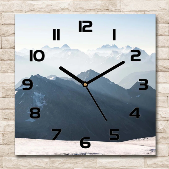 Mountain Peaks Silent Wall Clock