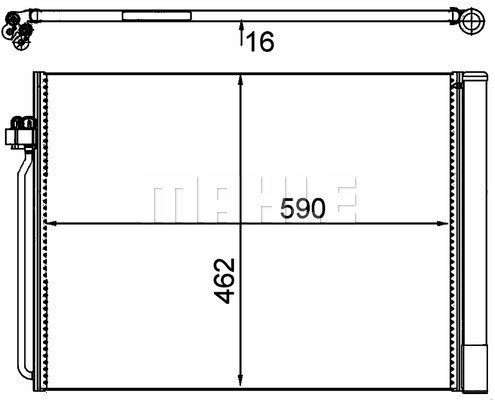 Condenser Air Conditioning 8FC351302-491 by BEHR