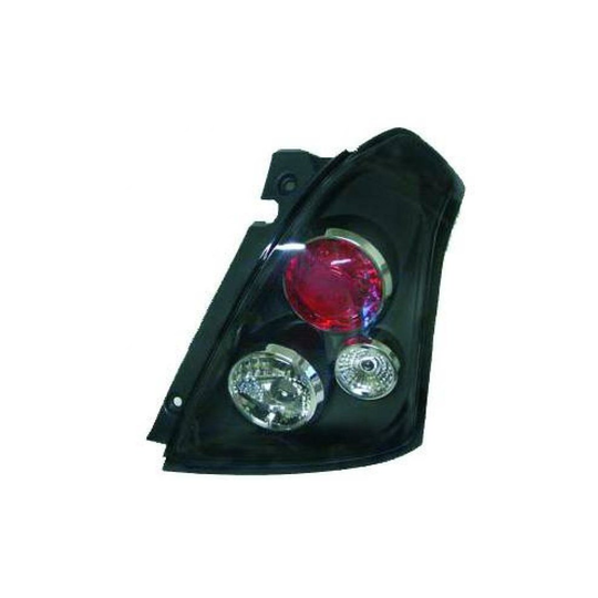 Back Rear Tail Lights Pair Set Clear Black Suzuki Swift 05-10