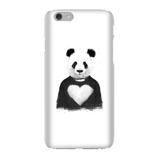 Balazs Solti Panda Love Phone Case for iPhone and Android - iPhone 6 - Snap Case - Matte