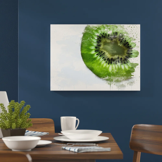 'Sliced Kiwi' Graphic Art Print Poster