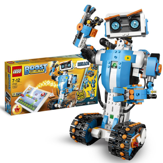 LEGO 17101 Boost Creative Toolbox Robotics Kit 7+, 5 in 1 App Controlled Building Model with Programmable Interactive Robot Toy and Bluetooth Hub