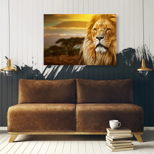 Canvas Print, Gold Animals