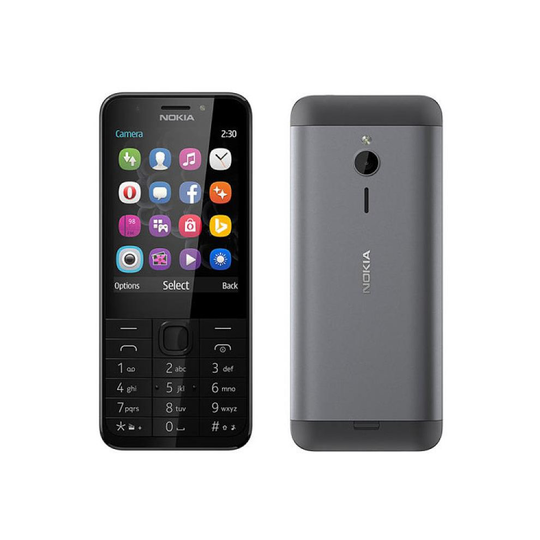 (Unlocked, Light Grey) Nokia 230 Single Sim | 16MB | 16MB RAM