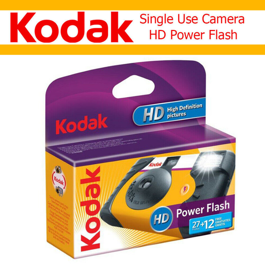 (Power Flash 39 exp) Single Use Disposable Film Camera Funsaver ISO 800