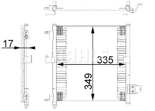 Condenser Air Conditioning 8FC351038-781 by BEHR
