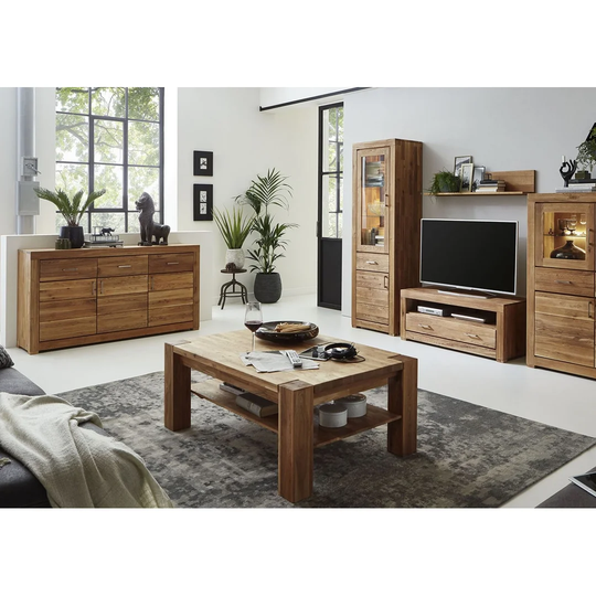 Berlin Solid Wood Coffee Table with Storage