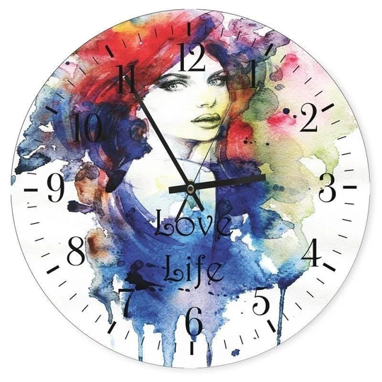 Love Life 3 Silent Wall Clock