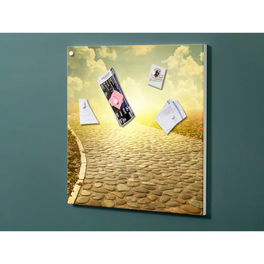 Notiz Motive Way Sunset Magnetic Wall Mounted Cork Board