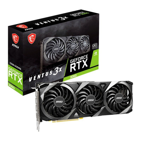 MSI GeForce RTX 3060 12GB VENTUS 3X OC Ampere Graphics Card