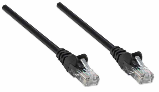 INTELLINET Network Cable Cat5e Cca 20m - Black U/utp Snagless/booted