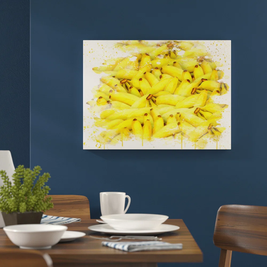 'Bananas Fruit' Graphic Art Print Poster
