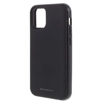 Mercury Goospery Magnetic Door iPhone 12 Mini TPU Case - Black
