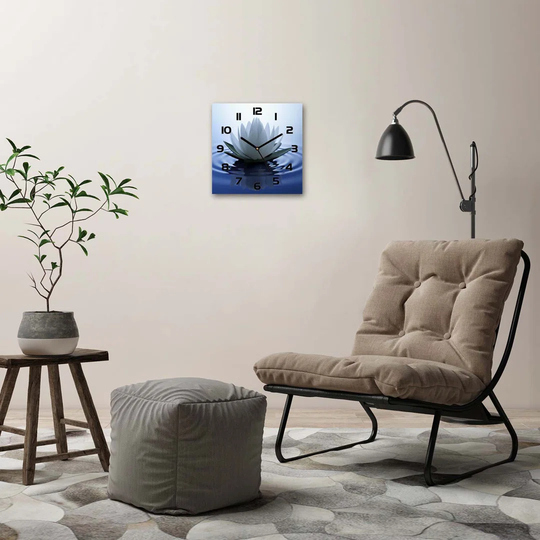 Water Lily Silent Wall Clock