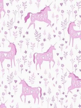 Catherine Lansfield Folk Unicorn Wallpaper