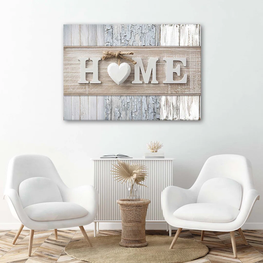 Canvas Print, Beige Quotes