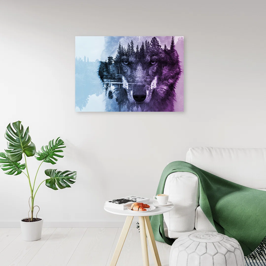 Canvas Print, Purple Animals