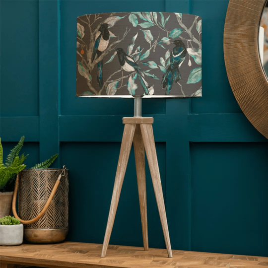 82Cm Brown Tripod Table Lamp