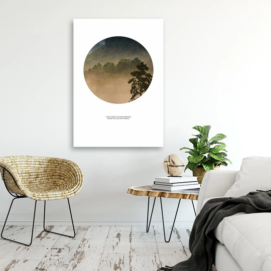 Canvas Print Forest In Fog Nature